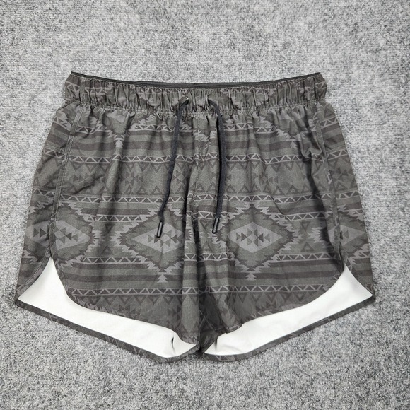Chubbies Shorts Mens Small Gray Aztec 5.5 Inseam Quick Dry Swim Running Active - Picture 1 of 6
